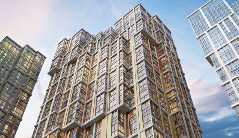 ЖК Very - фасадные кассеты алюминий, 9500 кв.м